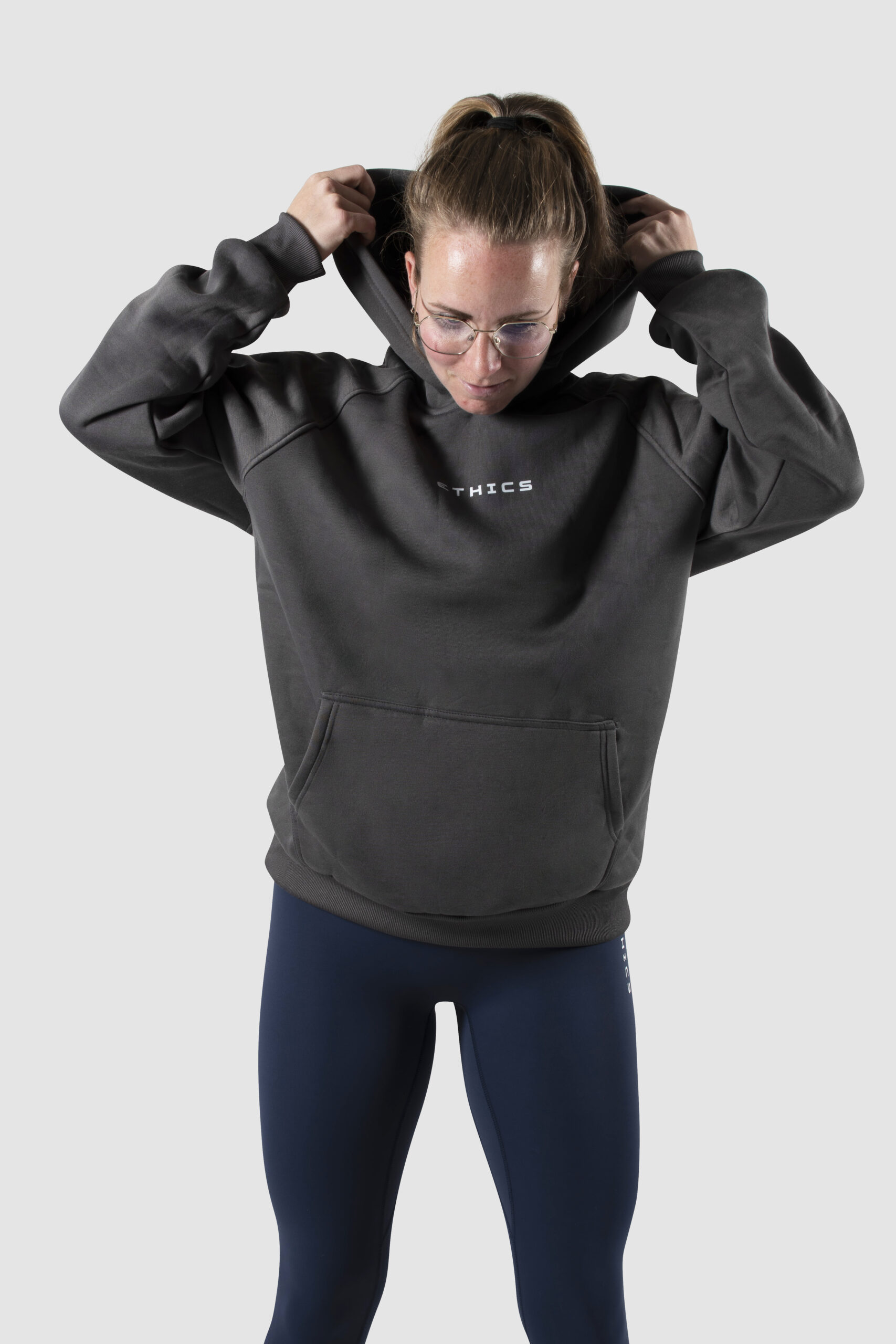 Oversized dames fleece hoodie