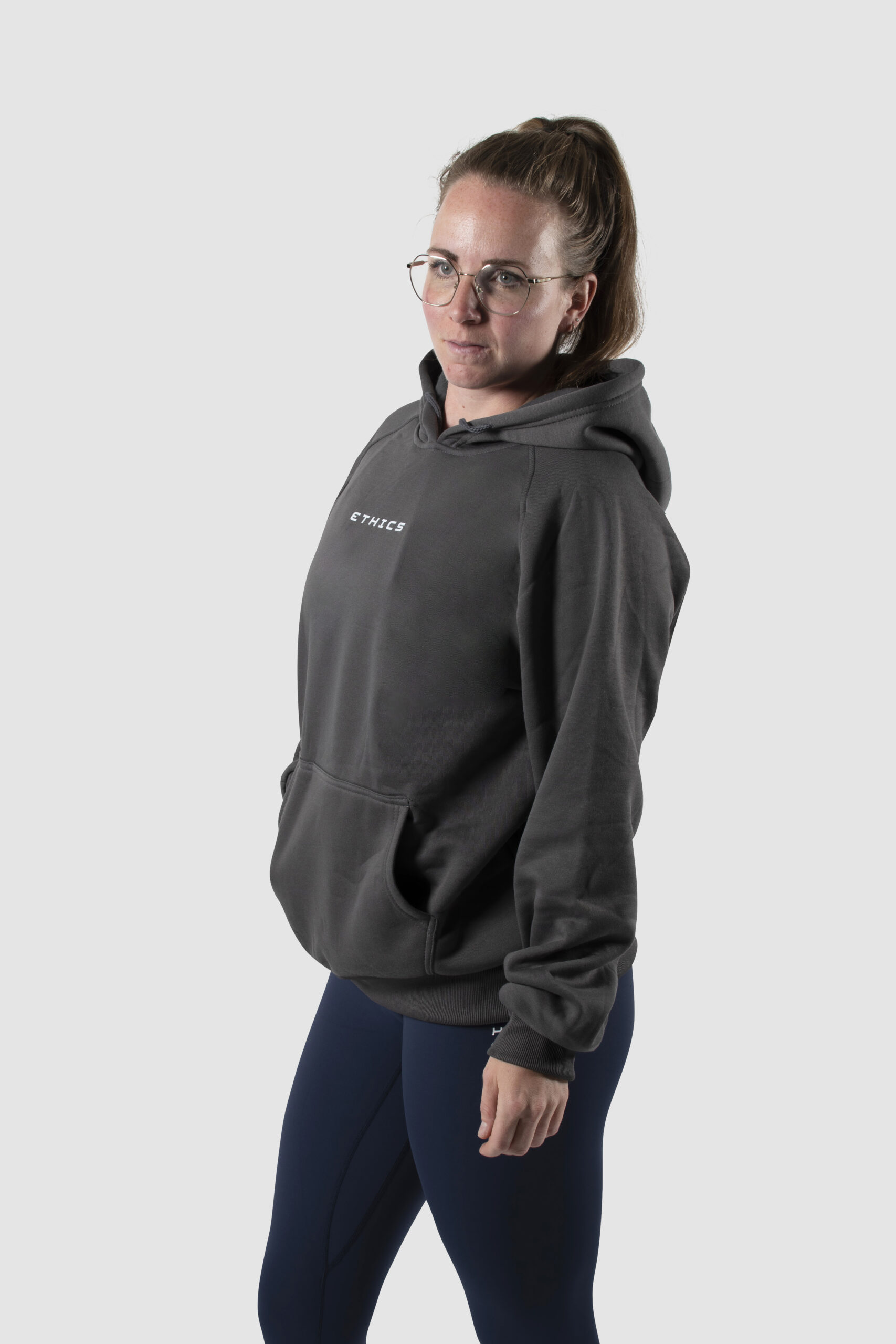 Oversized dames fleece hoodie
