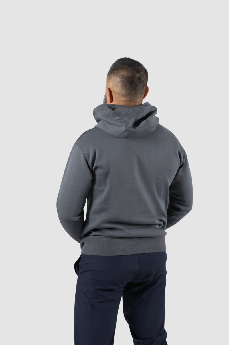 Ethics heren slim fit hoodie grijs