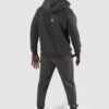 Zwarte heren fleece hoodie van EthicsGymWear