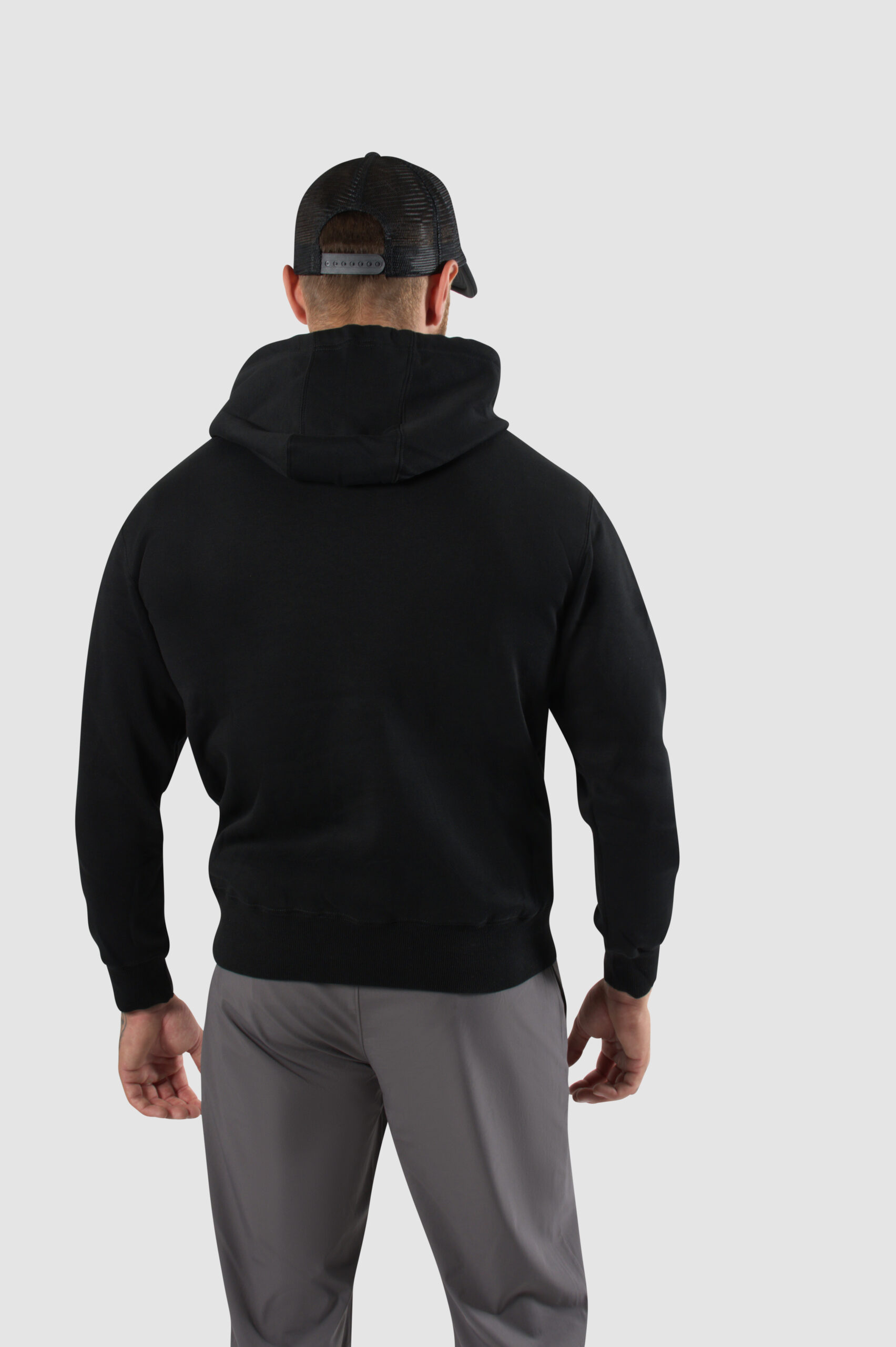 Ethics heren slim fit hoodie zwart