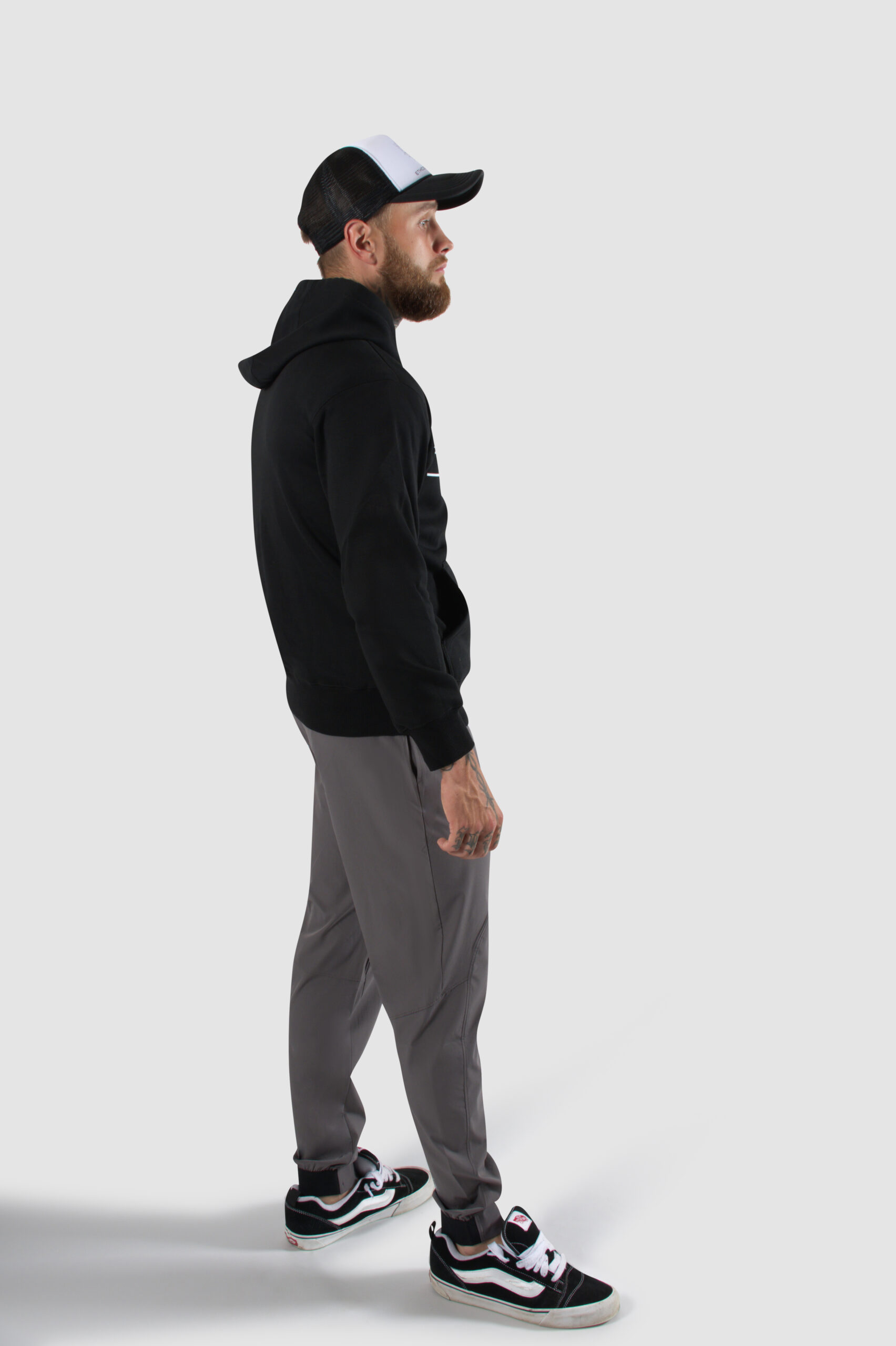 Ethics heren slim fit hoodie zwart