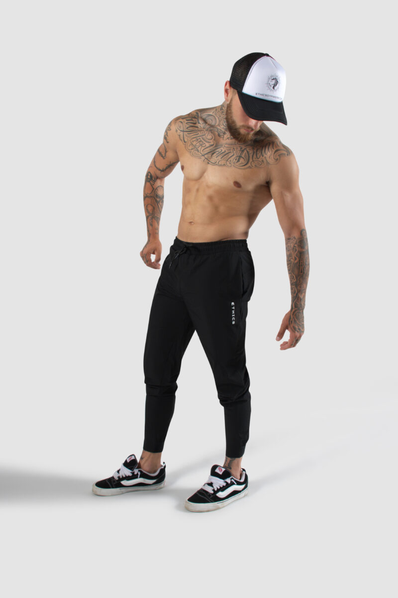 Heren sport jogger met ademend materiaal