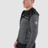 Heren sportvest met rits in zwart en grijs van EthicsGymWear