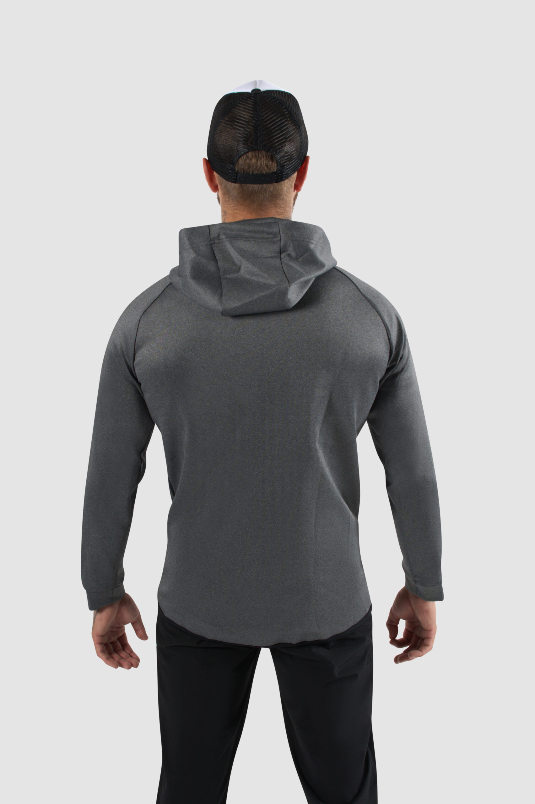 Heren vest met rits, steekzakken en capuchon