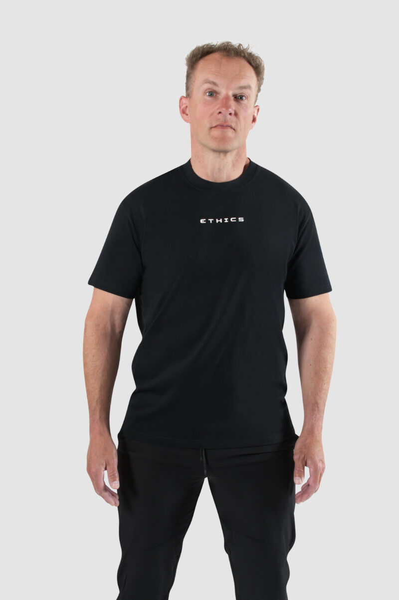 Een ruim heren relax t-shirt van katoen