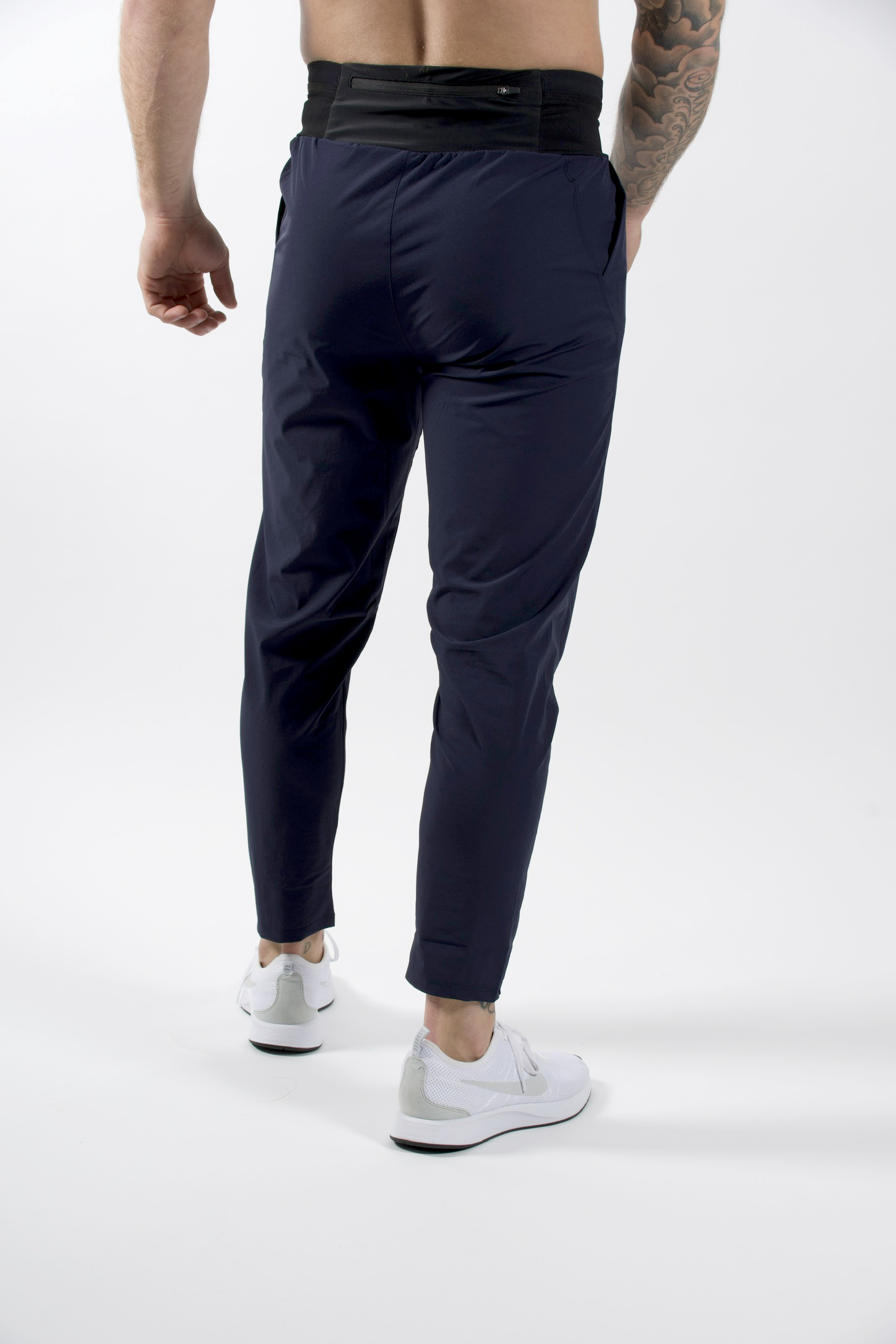 Herenbroek ETHICS Elevate Elite Blauwe heren sport broek met steekzakken en smalle pasvorm