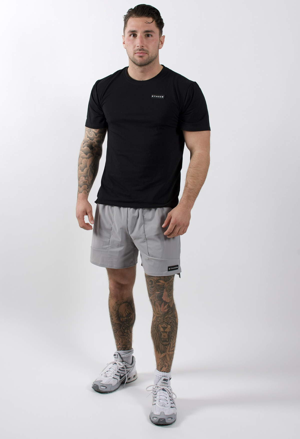 korte broek grijs totaal Korte Broek Heren Ethics Gym Wear