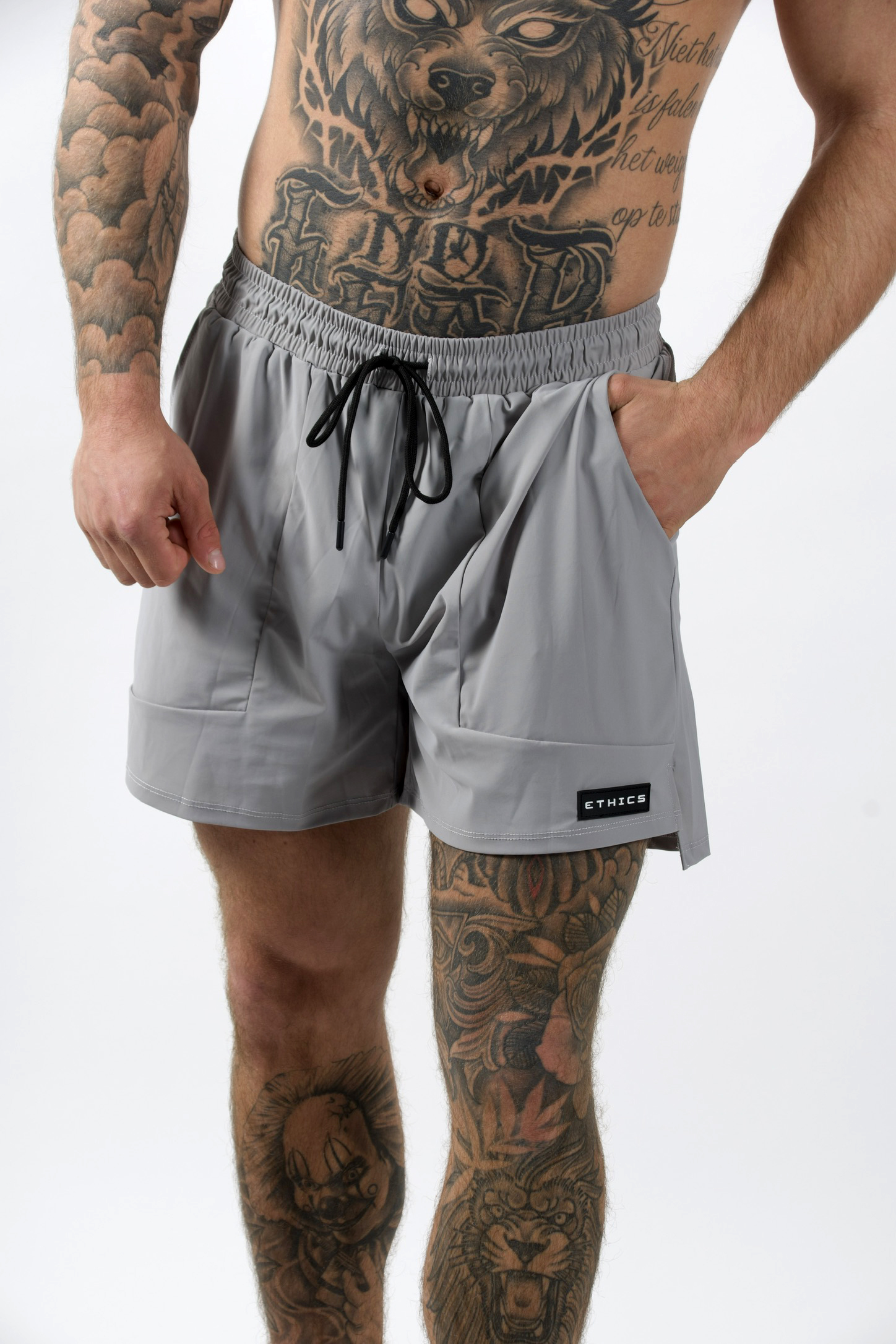 korte broek heren grijs Korte Broek Heren Ethics Gym Wear